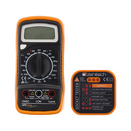 Multimètre Antichoc 17 Calibres 6 Fonctions