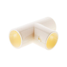 1 Té Pour Conduits Ø25mm - Blanc - Zenitech