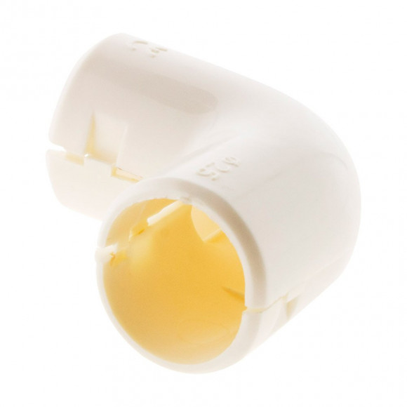 Lot De 3 Équerres Irl Ø25mm Blanc