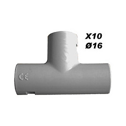 Lot De 10 Tés Irl Ø16mm Gris