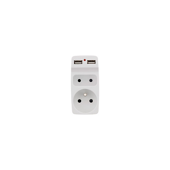 Biplite 6a + 16a Avec 2 Chargeurs Usb -blanc