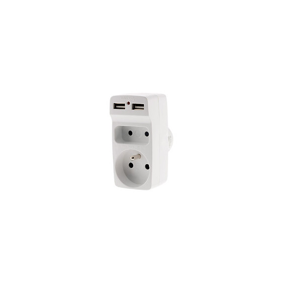 Biplite 6a + 16a Avec 2 Chargeurs Usb -blanc