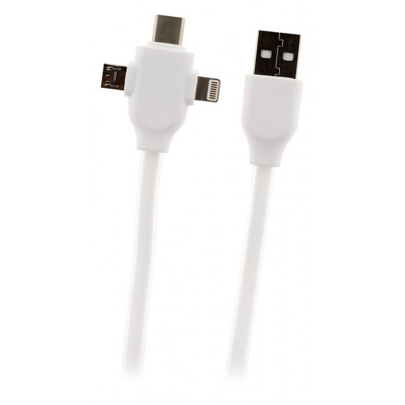 Câble Usb Universel Avec Triple Sortie Usb-c, Micro Usb Et Lightning Pour Iphone / Ipad