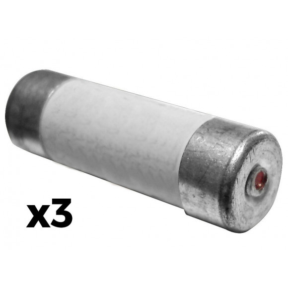 3 Fusibles Céramique 8,5x 31,5 20a À Voyant Nf  - Zenitech