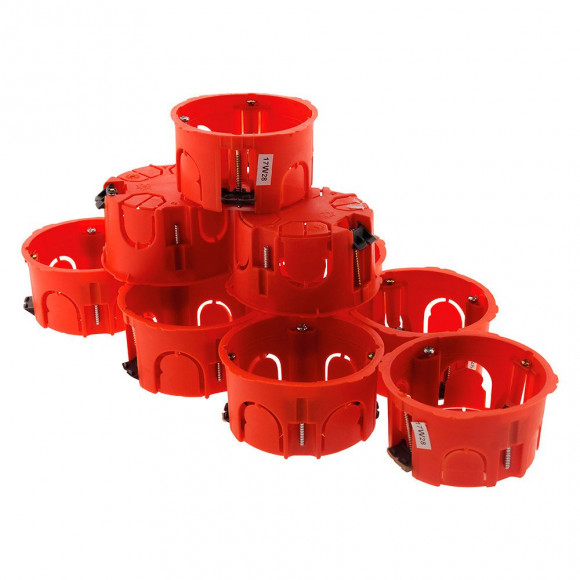 Lot 10 Boîtes Placo Ø.65 P.40 Pour Appareillage Vis & Griffes Livré Avec Vis