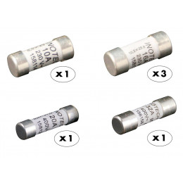 Lot De 6 Fusibles Mixtes 1x10a 3x 16a 1x20a 1x32a À Voyant Nf  - Zenitech