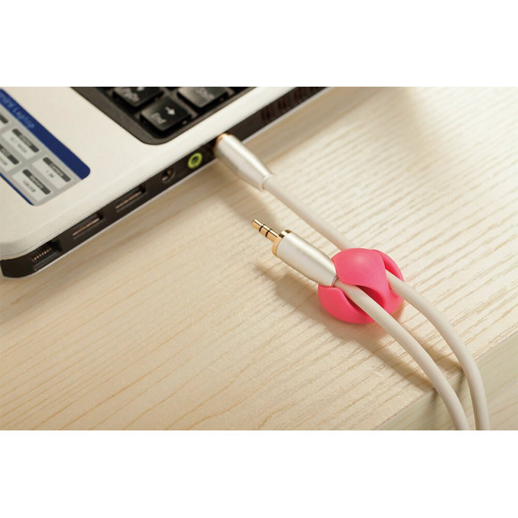 6 Clips Double Auto-collants Pour Cordons Et Câbles