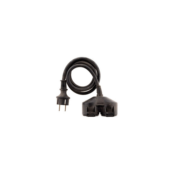 Prolongateur À Double Tête Pour Chantier Ho7rn-f 16a 3g1,5mm² Noir 1m - Zenitech