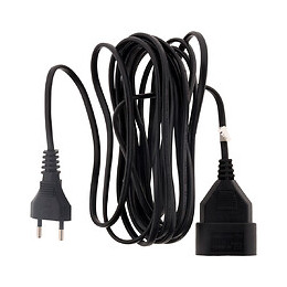 Prolongateur Qualité Ho3vvh2f 2x 0.75 Prise 6a Noir 10m - Zenitech