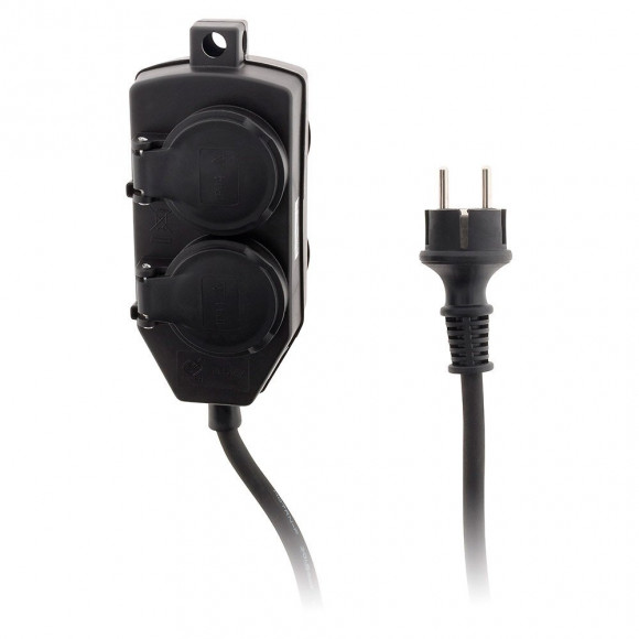 Boitier De Dérivation 4 Prises Ip44 - Câble 3g 1,5 H07rn-f - Longueur 5m Nf - Zenitech