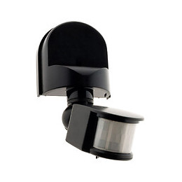 Détecteur De Mouvement Noir - Ip44