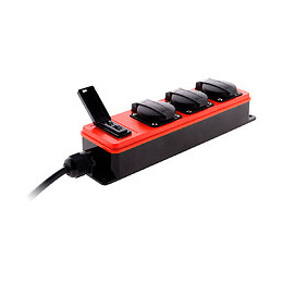 Multiprise Étanche 3 Prises 16a 2p+t Avec 2x Usb 2,1a