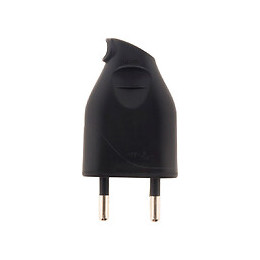 Fiche Mâle 2p 6a Latérale - Noir - Zenitech