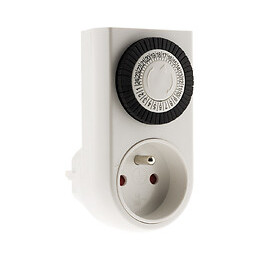 Programmateur Mini Journalier Mécanique Avec Interrupteur À Voyant