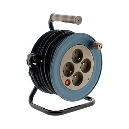 Enrouleur Ménager 15m 3g1 Mm² - Taupe - Zenitech