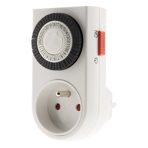 Programmateur Mini Journalier Mécanique Avec Interrupteur À Voyant