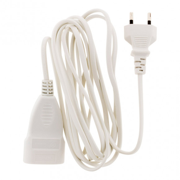 Prolongateur Qualité Ho3vvh2f 2x 0.75 Prise 6a Blanc 3m - Zenitech