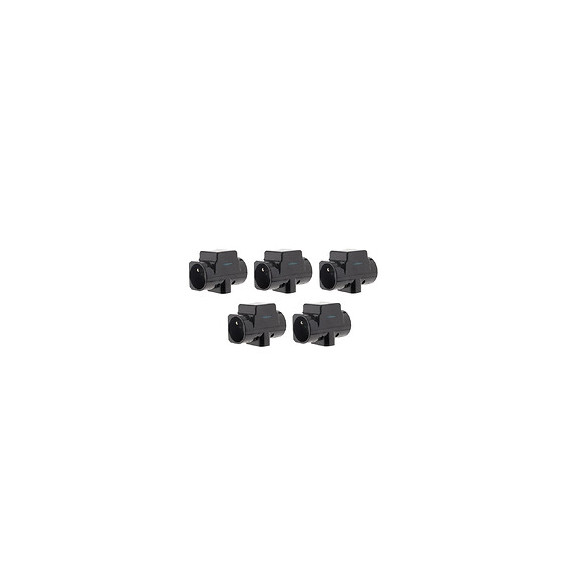 Lot De 5 Triplites Parafoudre 2x 16a 2p+t + 1x6a 2p - Noir