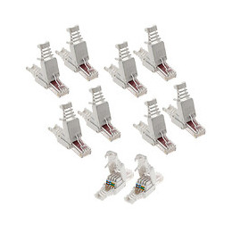 Lot De 100 Fiches Rj45 Cat 6 Sans Outil - Zenitech