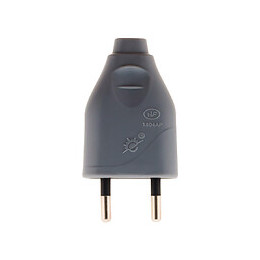 Fiche Mâle 2p 6a - Gris - Zenitech