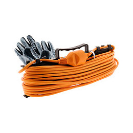 Prolongateur Jardin 2x 1,5mm² Orange 25m - Zenitech