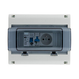Coffret Électrique Étanche Ip65 8 Modules Équipé Livré Avec Accessoires - Zenitech