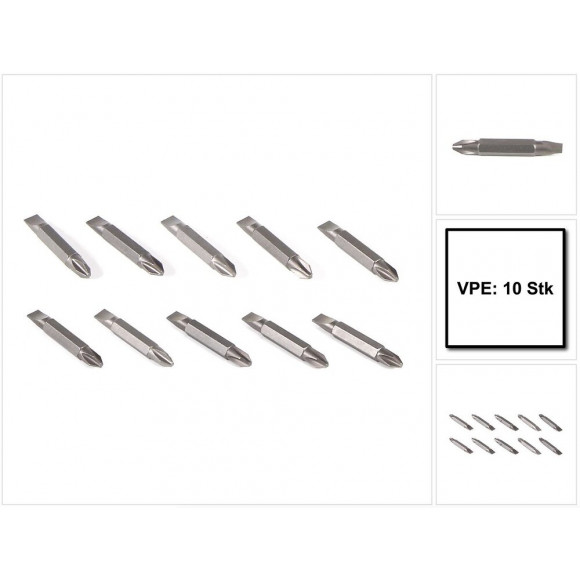 Makita Jeu D'embouts Ph2 45 Mm 10 Pcs.