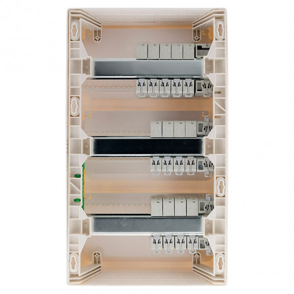 Coffret T5 39 Modules Blanc Équipé De 13 Disjoncteurs Et 3 Inter. Diff. Livré Avec Accessoires - Zenitech
