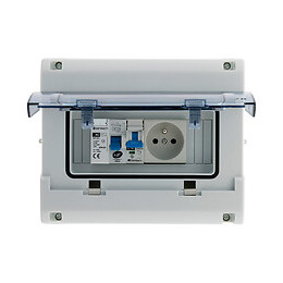 Coffret Électrique Étanche Ip65 8 Modules Équipé Livré Avec Accessoires - Zenitech