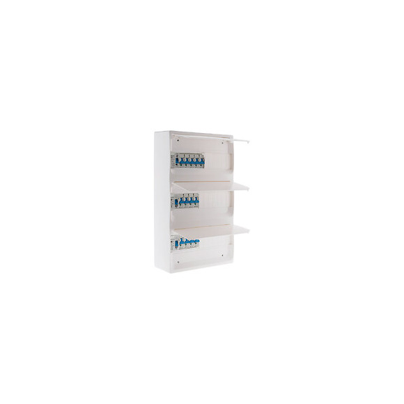 Coffret T5 39 Modules Blanc Équipé De 13 Disjoncteurs Et 3 Inter. Diff. Livré Avec Accessoires - Zenitech