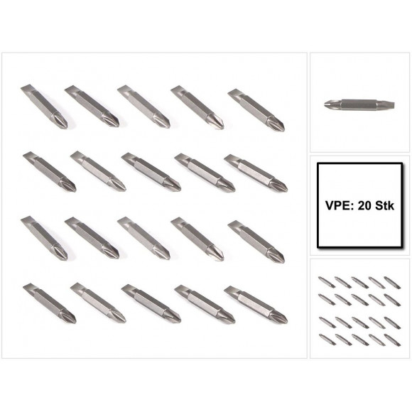 Makita Bit Set Ph2 45 Mm - 20 Pièces