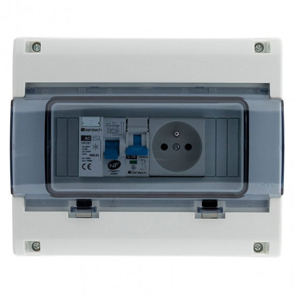 Coffret Électrique Étanche Ip65 8 Modules Équipé Livré Avec Accessoires - Zenitech
