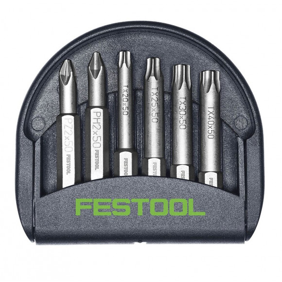Festool Bt-imp Sort5 Set D'embouts - 1/4", 50mm, 6pcs. + Bit-check (204385)