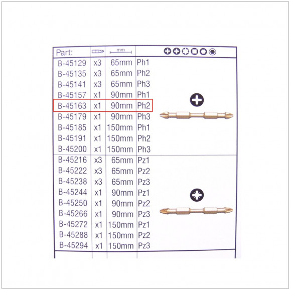 Makita Impact Gold Ph 2 Embouts ( B-45163 )