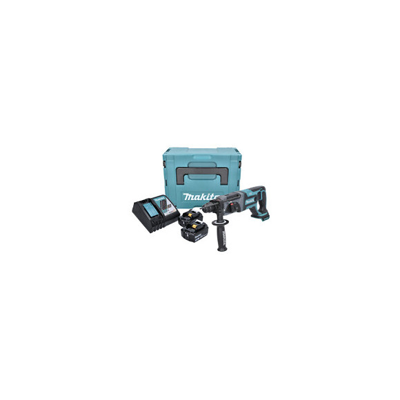 Makita Dhr 241 Rfj  Perforateur-burineur Sans Fil 18 V Li-ion + 1x Boîtier De Transport Makpac Sds-plus  + 2x Batteries Bl 183