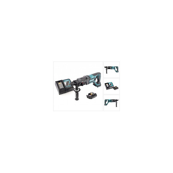 Makita Dhr 241 Perforateur Sans Fil Sds 18 V Li-ion + 1x Batterie Bl 1820 2,0 Ah + Chargeur Rapide - Sans Makpac