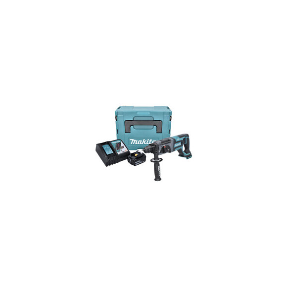 Makita Dhr 241 Rf1j 18 V Li-ion Perforateur-burineur Sans Fil Sds-plus + Boîtier Makpac + 1x Batterie Bl 1830 3,0 Ah + Chargeu