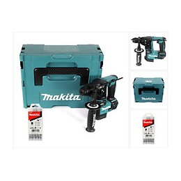 Makita Dhr 171 Zj Marteau Perforateur Sans Fil 18v 2 Étages Sans Fil Sans Fil Sds Plus + Coffret Makpac + Jeu De 5 Forets Carb