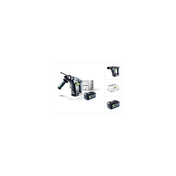 Festool Bhc 18 Li Basic Perforateur Sans Fil Sds-plus ( 574723 ) + Coffret De Transport Systainer + 1x Batterie Bp 18 Li 5,2 As