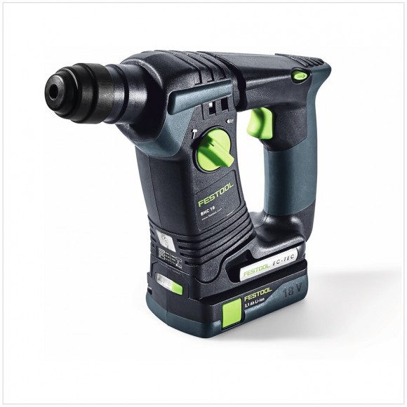 Festool  Bhc 18 Li Basic Perforateur Sans Fil Avec Boîtier Systainer + 1x Batterie Bp 18 Li 3,1ah - Sans Chargeur