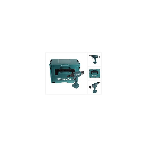Makita Drv 250 Zj Riveteuse Sans Fil, Sans Balai 18 V 20 Kn + Coffret Makpac - Sans Batterie, Sans Chargeur