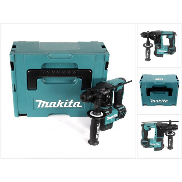 Makita Dhr 171 Zj Perforateur Sans Fil, Sans Balais 18 V À 2 Étages Solo Sds Plus + Coffret Makpac - Sans Batterie, Sans Char