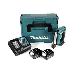 Makita Dst 221 Rgj 18 V Li-ion Agrafeuse Sans Fil + 2x Batteries Li-ion Bl 1860 B 6,0 Ah + Chargeur Dc 18 Rc + Coffret De Trans