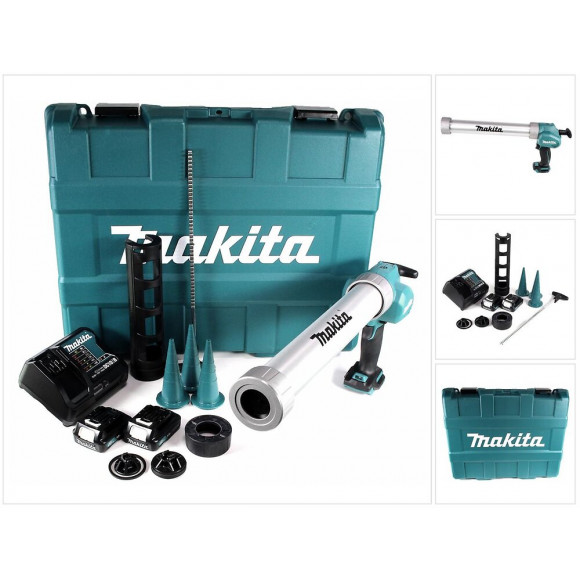Makita Cg 100 Dsyex Pistolet Cartouche Sans Fil + 2x Batteries 1,5 Ah + Chargeur + Coffret De Transport Pour Cartouches De 310 