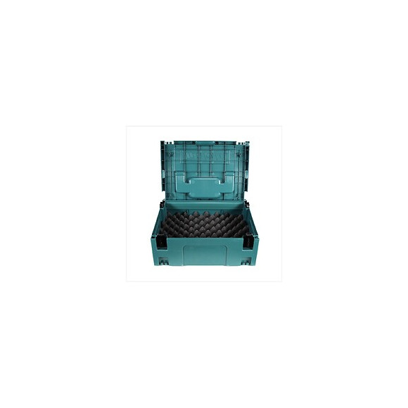 Makita Makpac 2  Coffret De Transport Avec Insert Universal Pour Perceuse, Cloueuse Et Mouleuse Sans Fil Makita