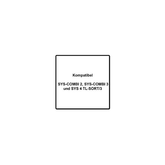 Festool Set De Casiers 60x60/120x71 3xft Pour Sys-combi 2, Sys-combi 3 Et Sys 4 Tl-sort/3 - 17 Pcs. ( 201124 )