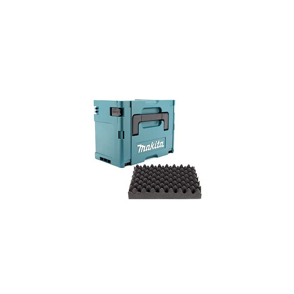 Makita Makpac 3 Coffret De Transport - Avec Insert Universel Pour Meuleuse, Scie Et Cloueur Sans Fil Makita 18 V