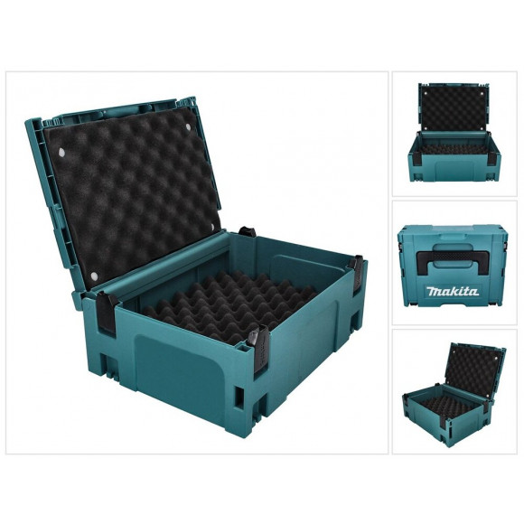 Makita Makpac 2 Coffret De Transport + Mousse De Protection + Insert Universel En Mousse ( P-02375 )