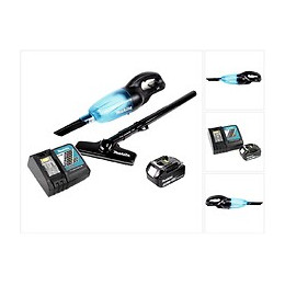Makita Dcl 180 B 18v Li-ion Aspirateur Compact Sans Fil Noir + 1x Batterie Bl 1830 3,0 Ah + Chargeur Rapide Dc 18 Rc