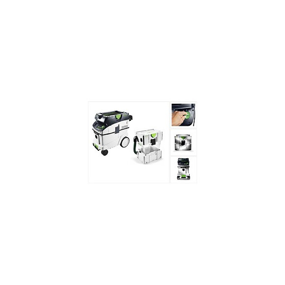 Festool Ctl 36 E Ac Cleantec Aspirateur Mobile (574958) + Filtre Cyclonique Festool Ct Ct-va-20 (204083)